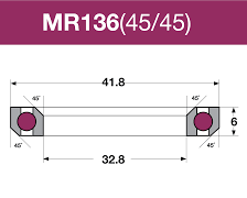 Balhoofdlager MR136