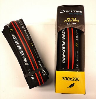 Delium Flex-Pro zwart/rood 700x23